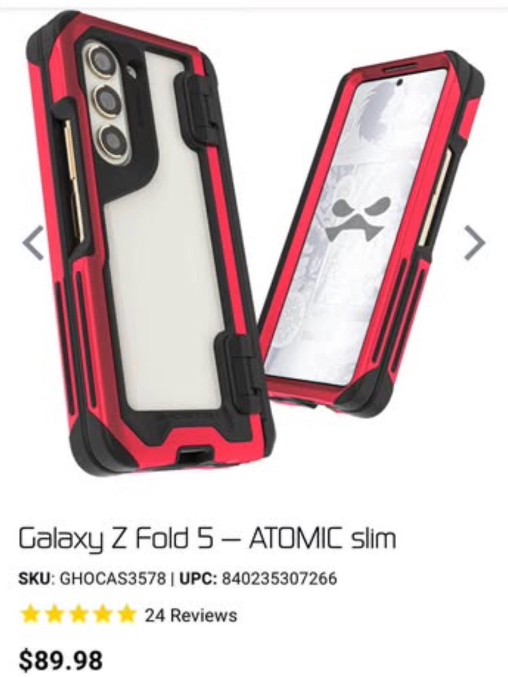 Atomic Slim Ghostek Case for Samsung Z Fold 5